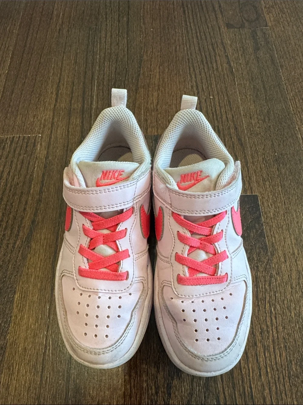 Nike Court Borough Low Recraft Sneakers Pink Neon Girls Size 11.5C Toddler